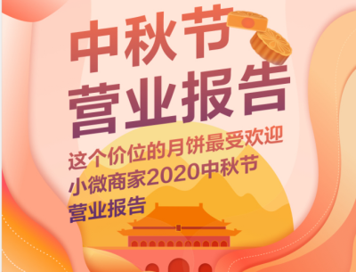 这个价位的月饼最受欢迎，金蝶智慧记发布小微商家2020中秋节营业报告