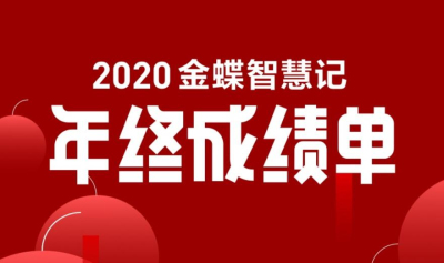 2020金蝶智慧记年终成绩单