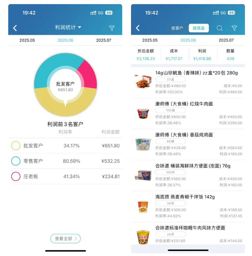 免费进销存管理软件-利润统计