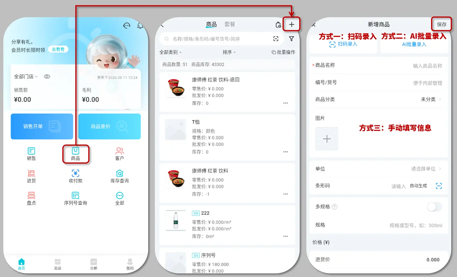 新增商品流程